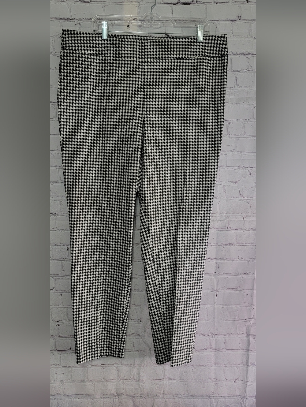 Talbots Black and White Houndstooth  Dress Pants NWT Size 16